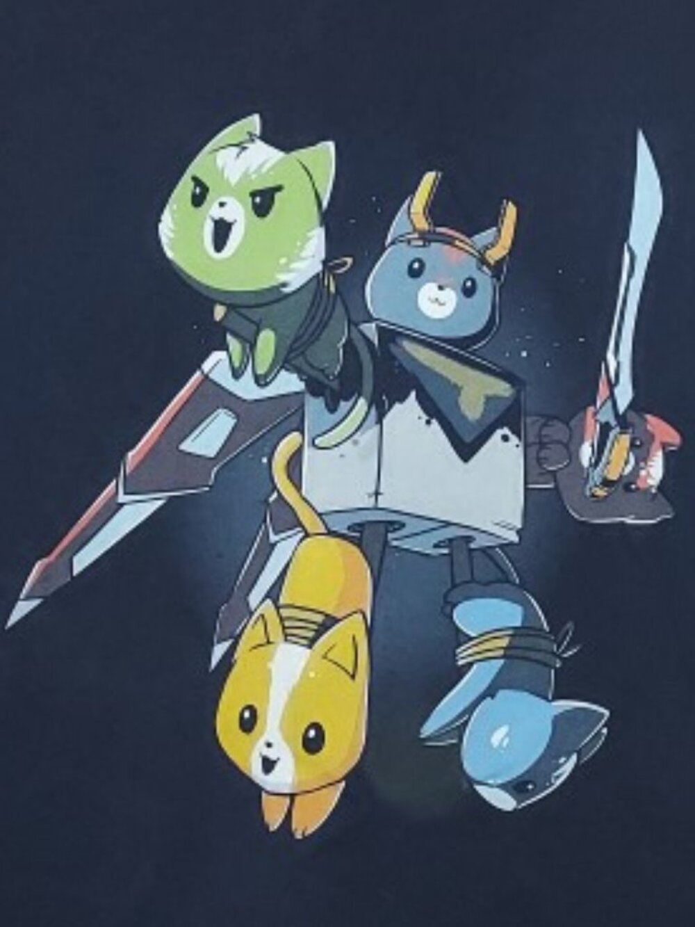VOLTRON CATS SHIRT 😸🤖🗡️ ❤️ Legendary Defenders Adult/Ladies Sz XL - Picture 2 of 4